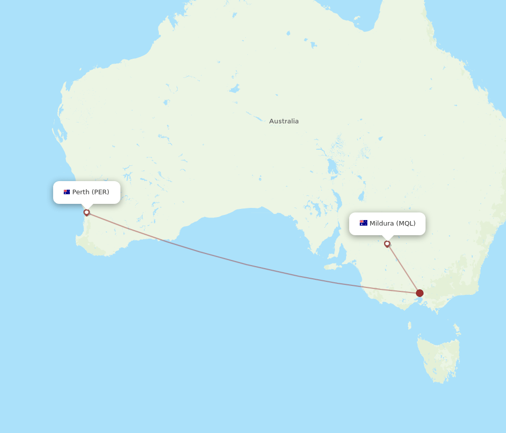 MQL-PER flight routes