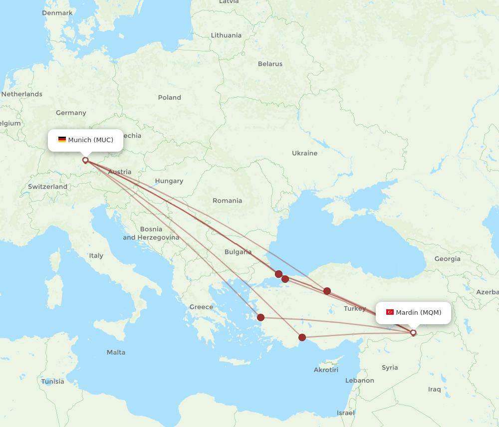 MQM-MUC flight routes