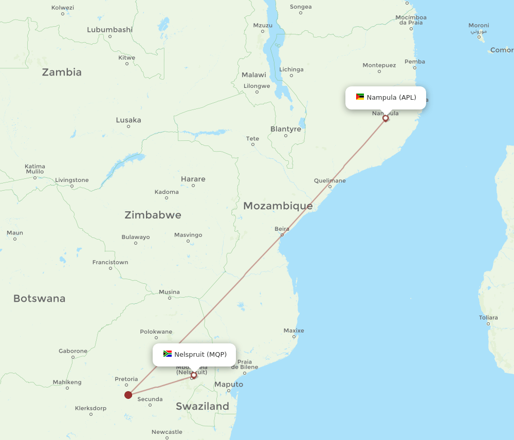 MQP-APL flight routes