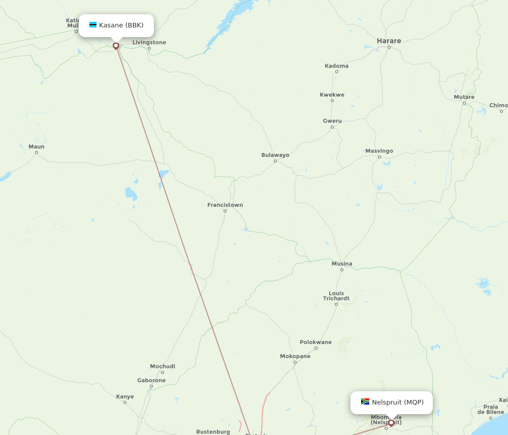 MQP-BBK flight routes