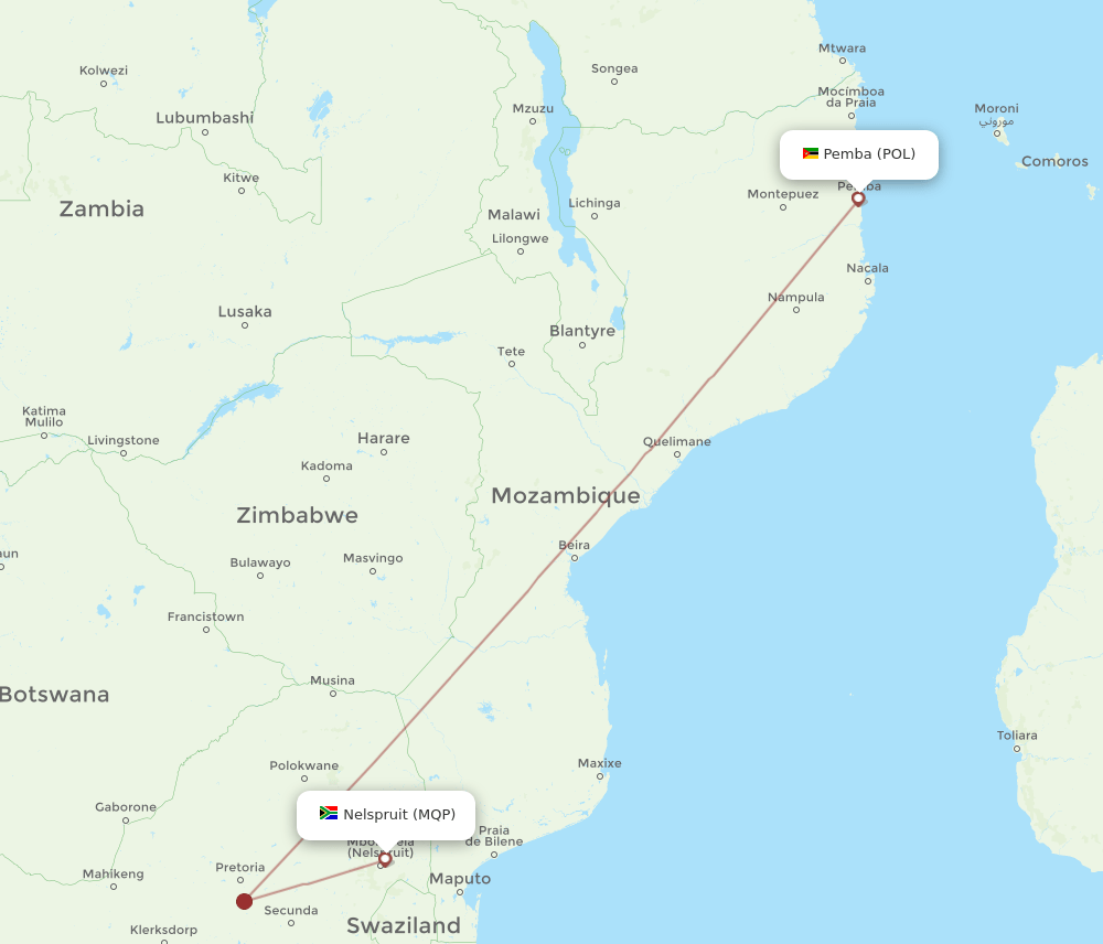 MQP-POL flight routes