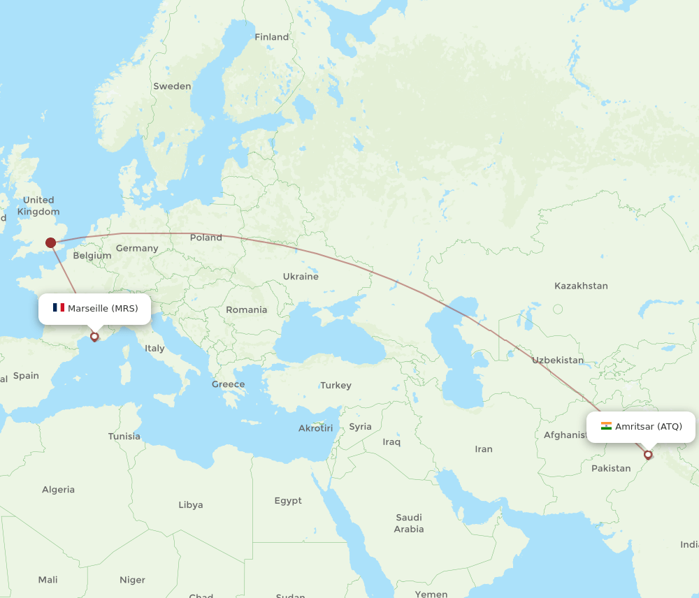 MRS-ATQ flight routes