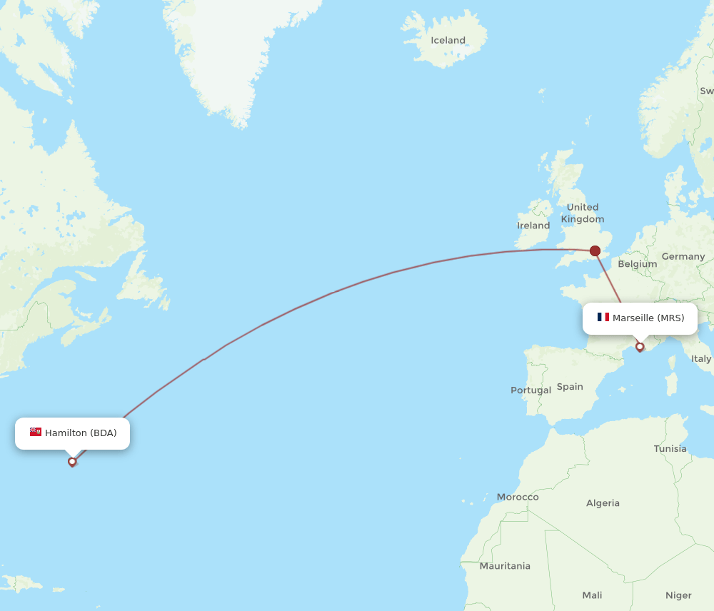 MRS-BDA flight routes