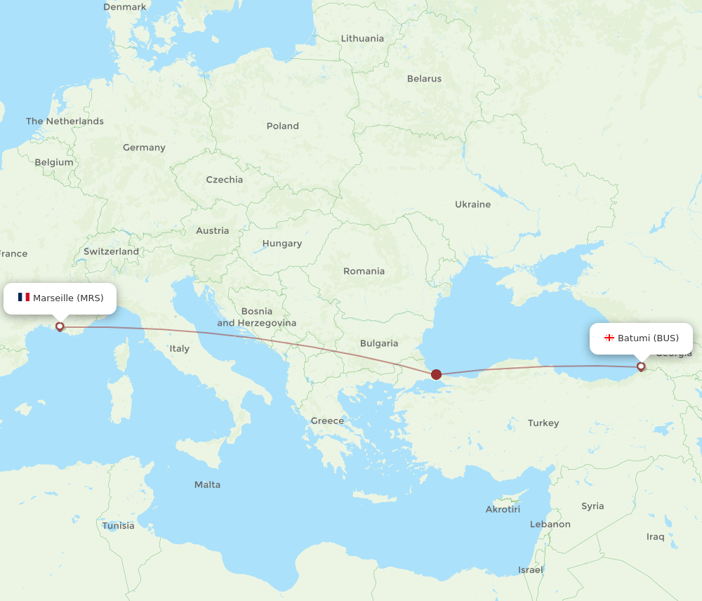 MRS-BUS flight routes