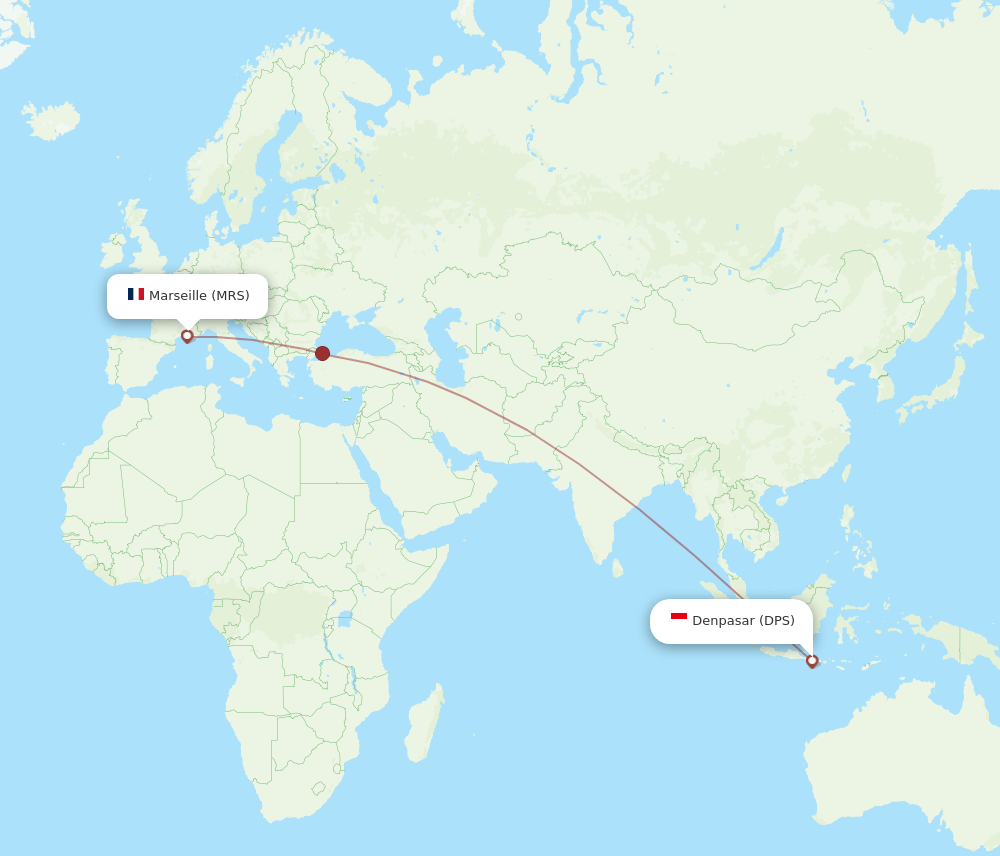 MRS-DPS flight routes