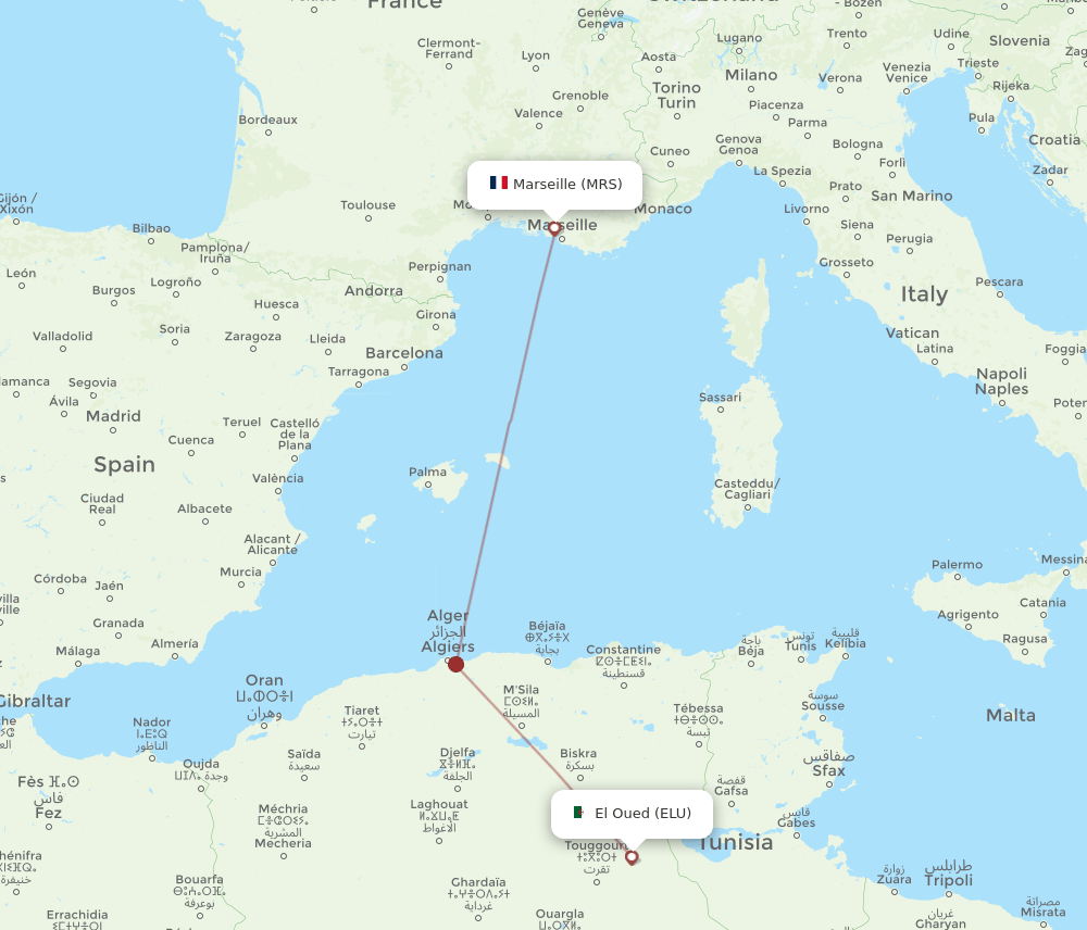 MRS-ELU flight routes