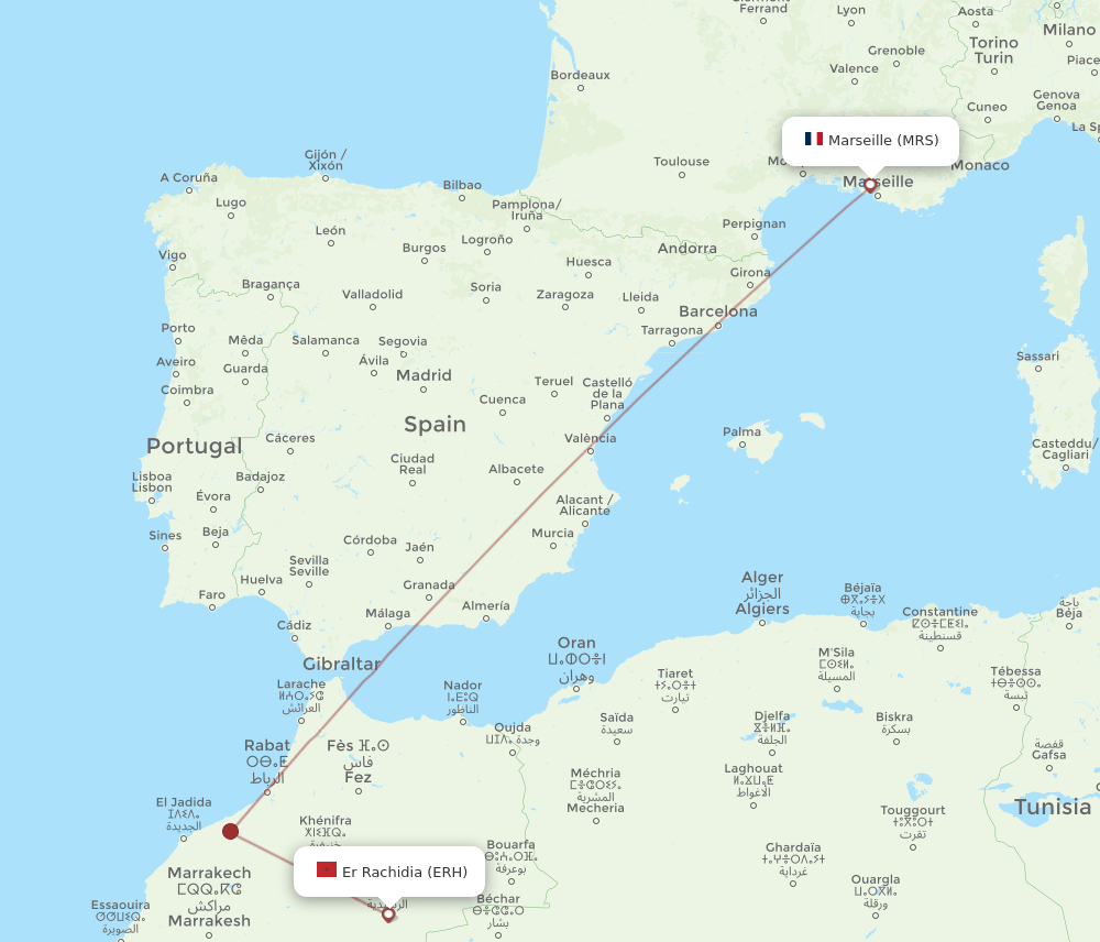 MRS-ERH flight routes
