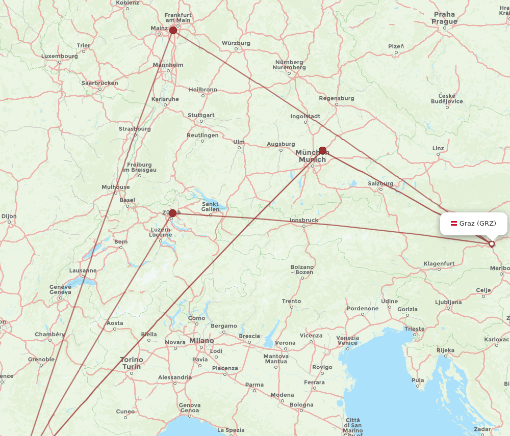 MRS-GRZ flight routes