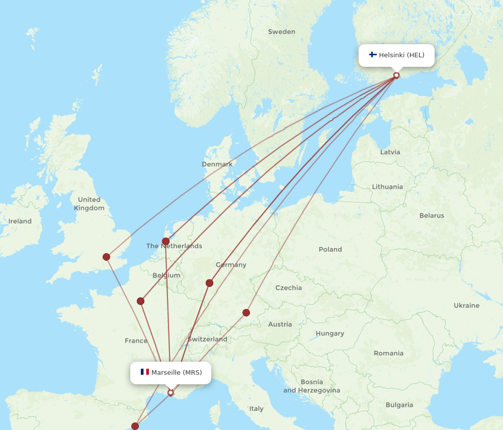 MRS-HEL flight routes