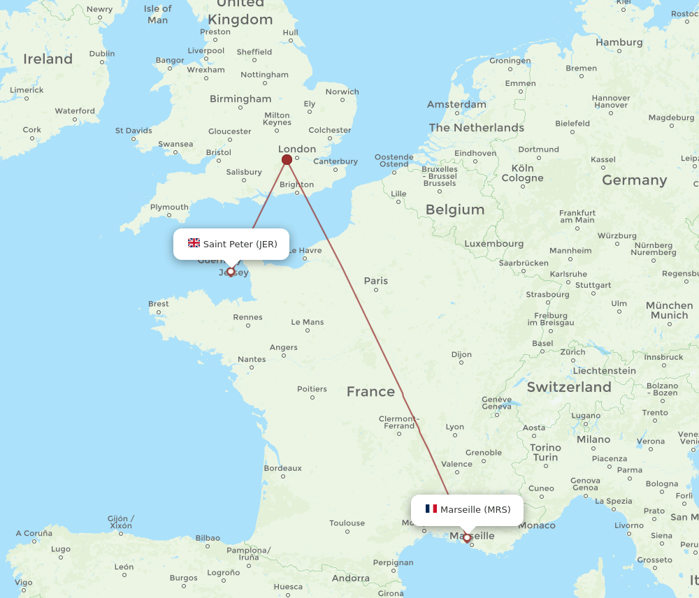 MRS-JER flight routes