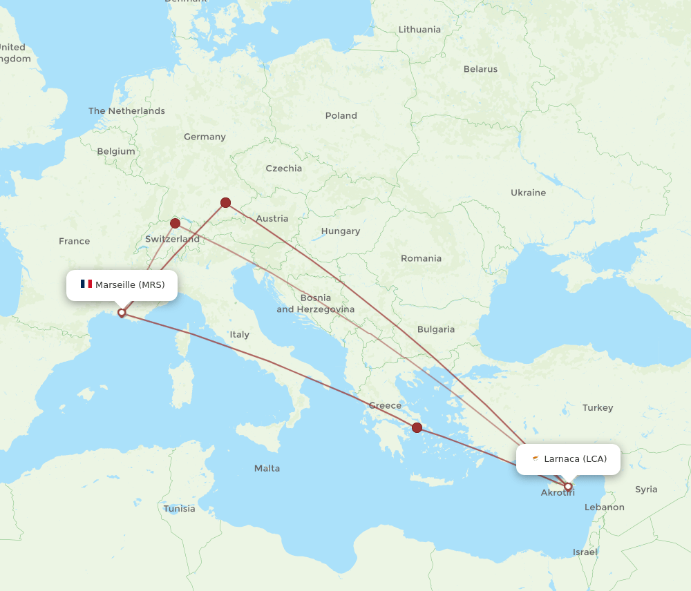 MRS-LCA flight routes