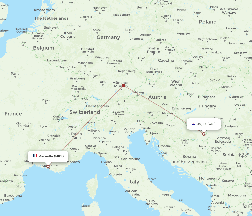 MRS-OSI flight routes