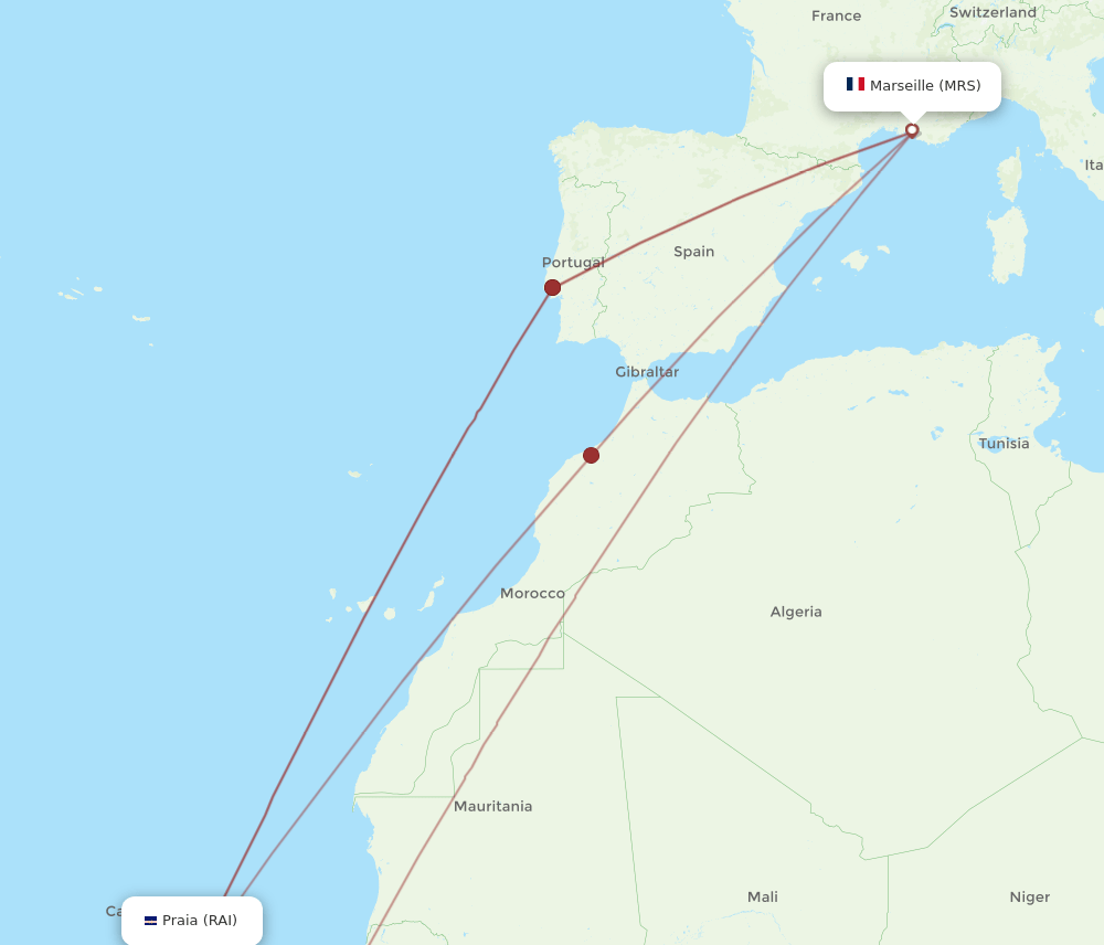 MRS-RAI flight routes