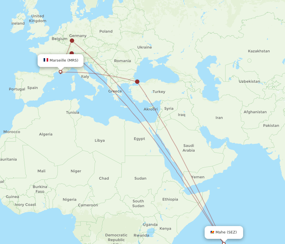 MRS-SEZ flight routes