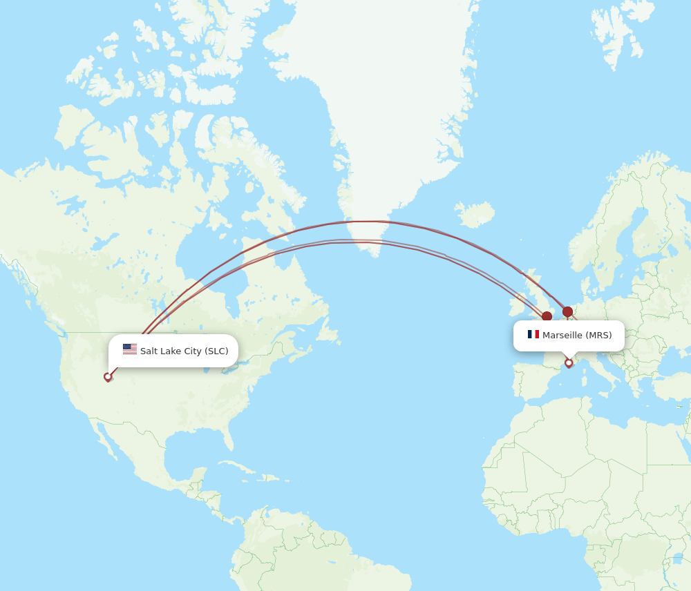 MRS-SLC flight routes