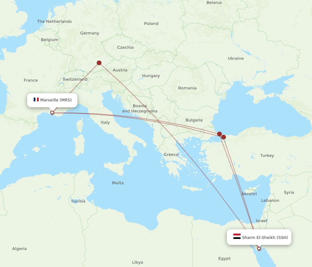 MRS-SSH flight routes