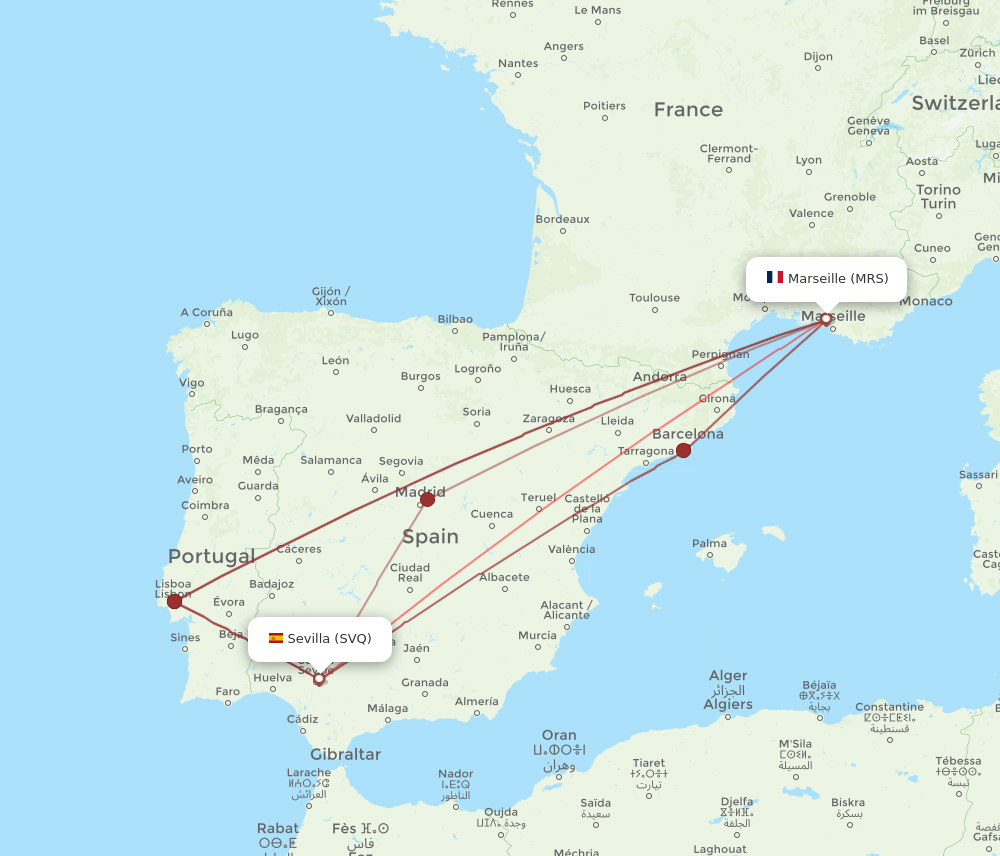 MRS-SVQ flight routes