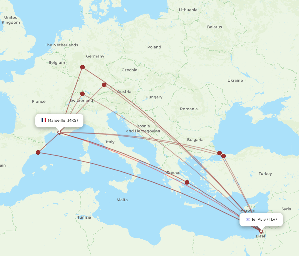 MRS-TLV flight routes
