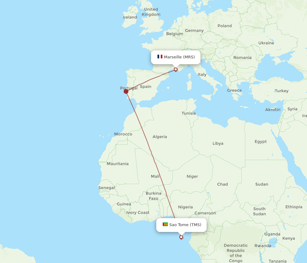 MRS-TMS flight routes