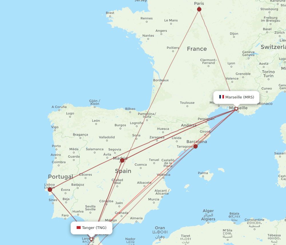 MRS-TNG flight routes