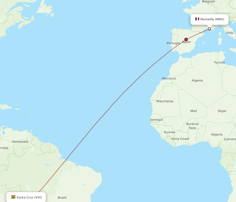 MRS-VVI flight routes