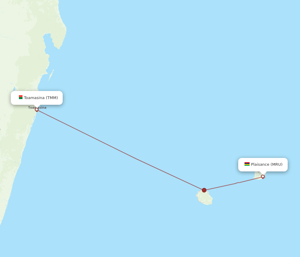 MRU-TMM flight routes