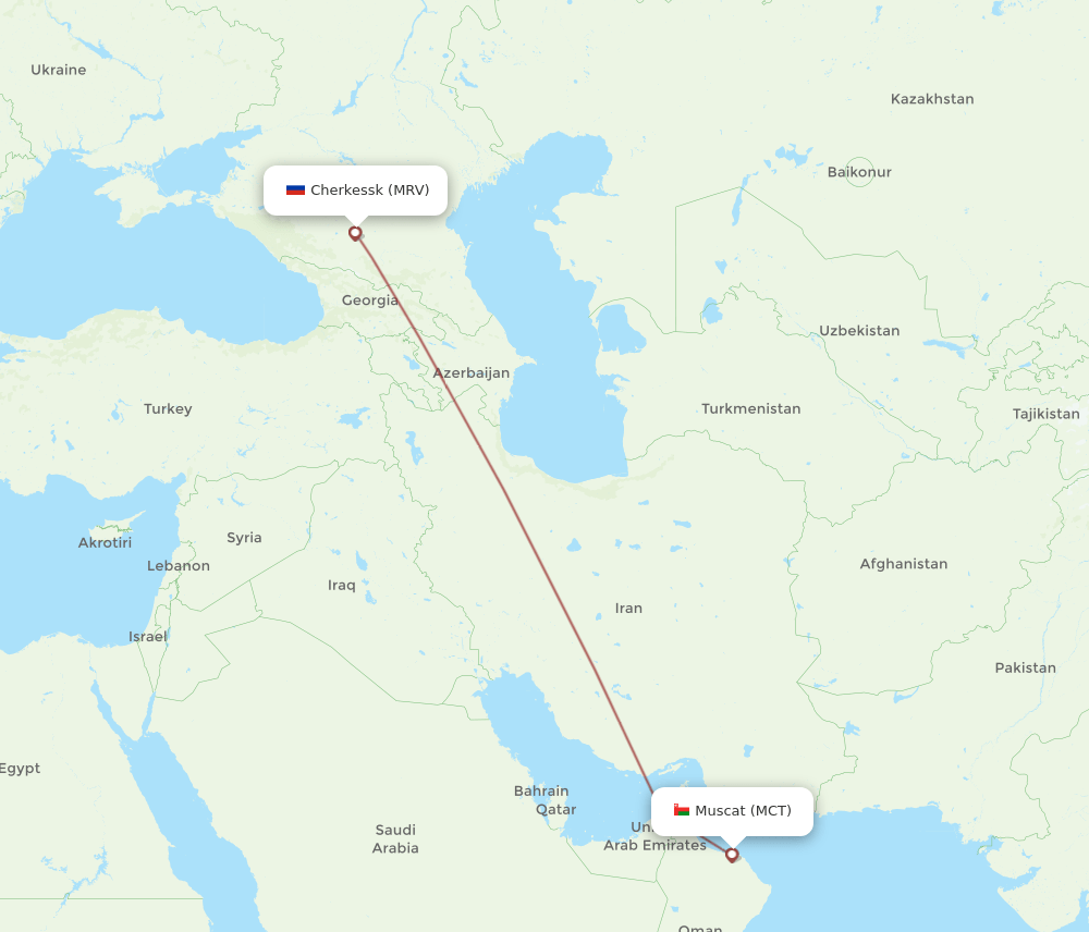 MRV-MCT flight routes