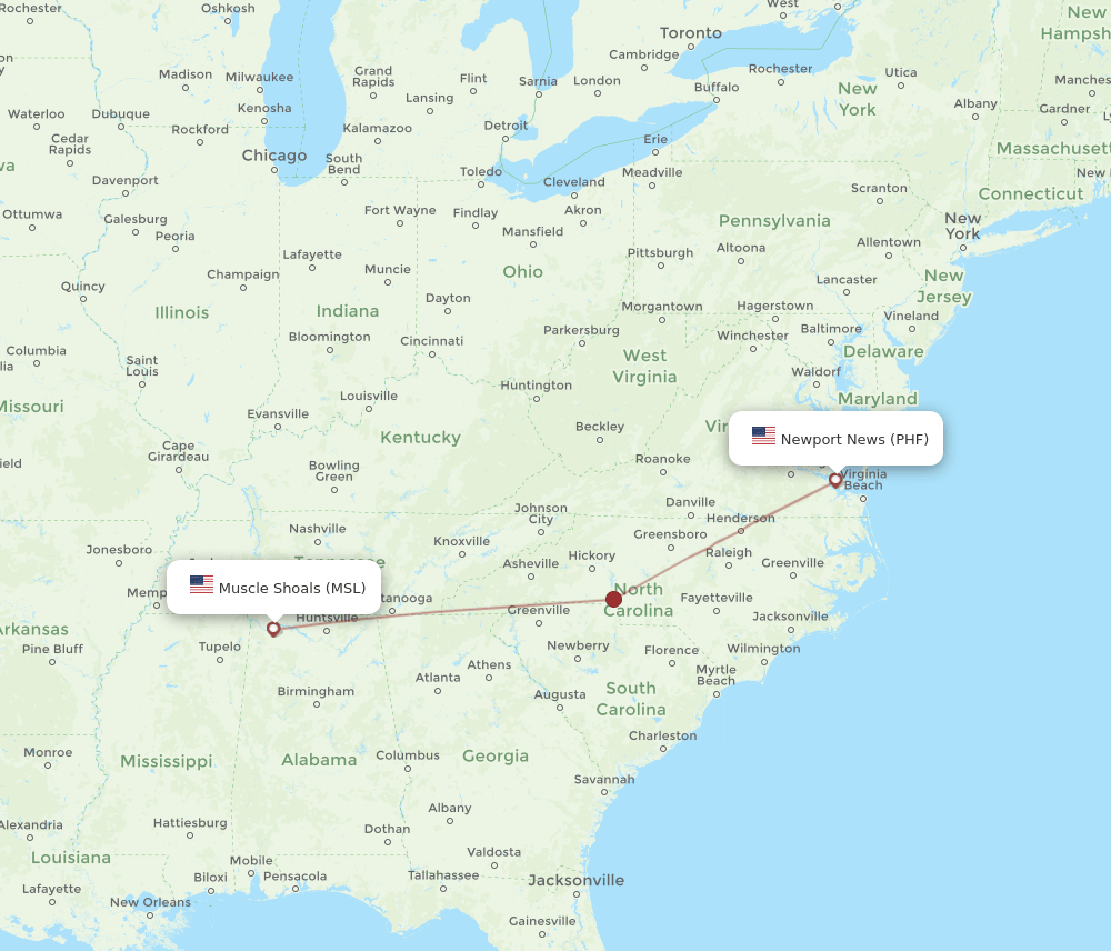 MSL-PHF flight routes