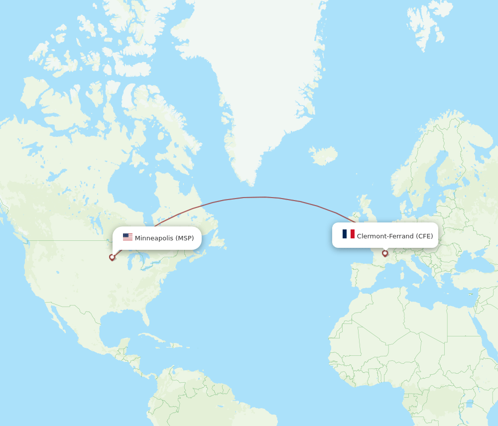 MSP-CFE flight routes