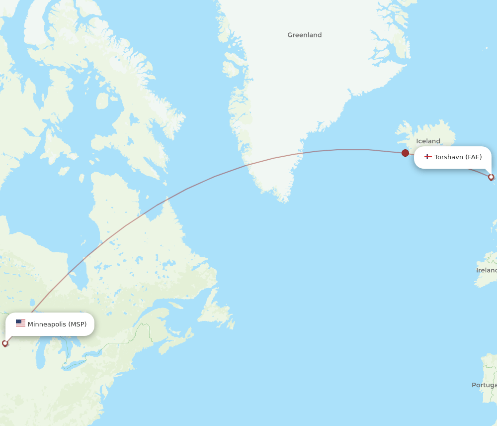 MSP-FAE flight routes