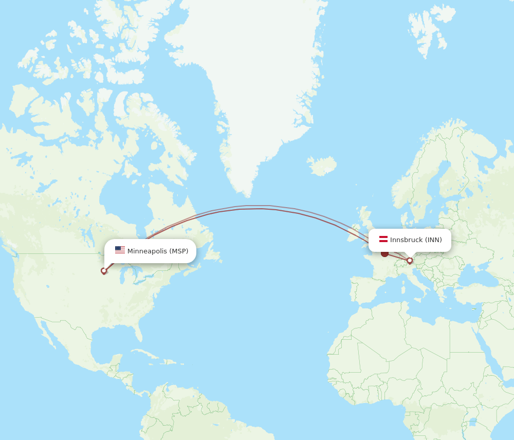 MSP-INN flight routes