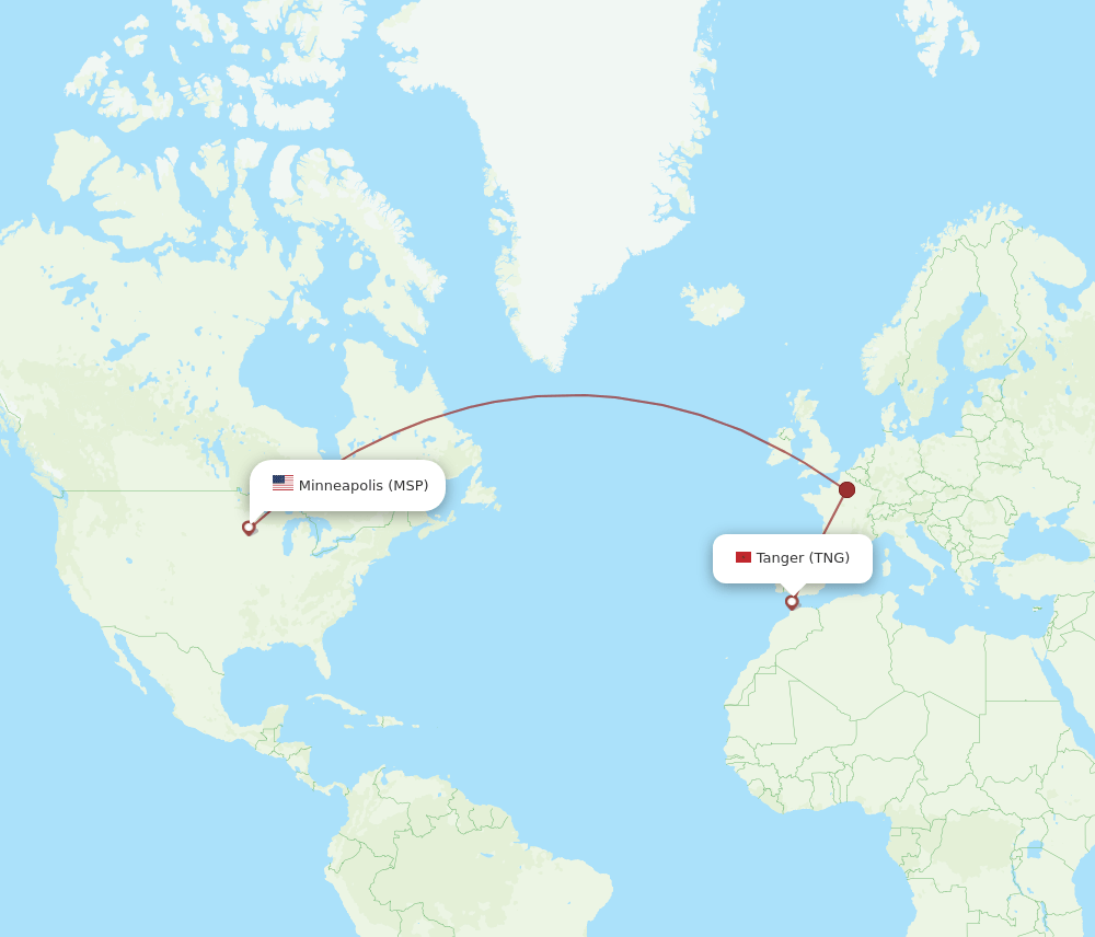 MSP-TNG flight routes