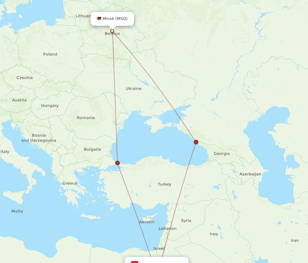 MSQ-SSH flight routes