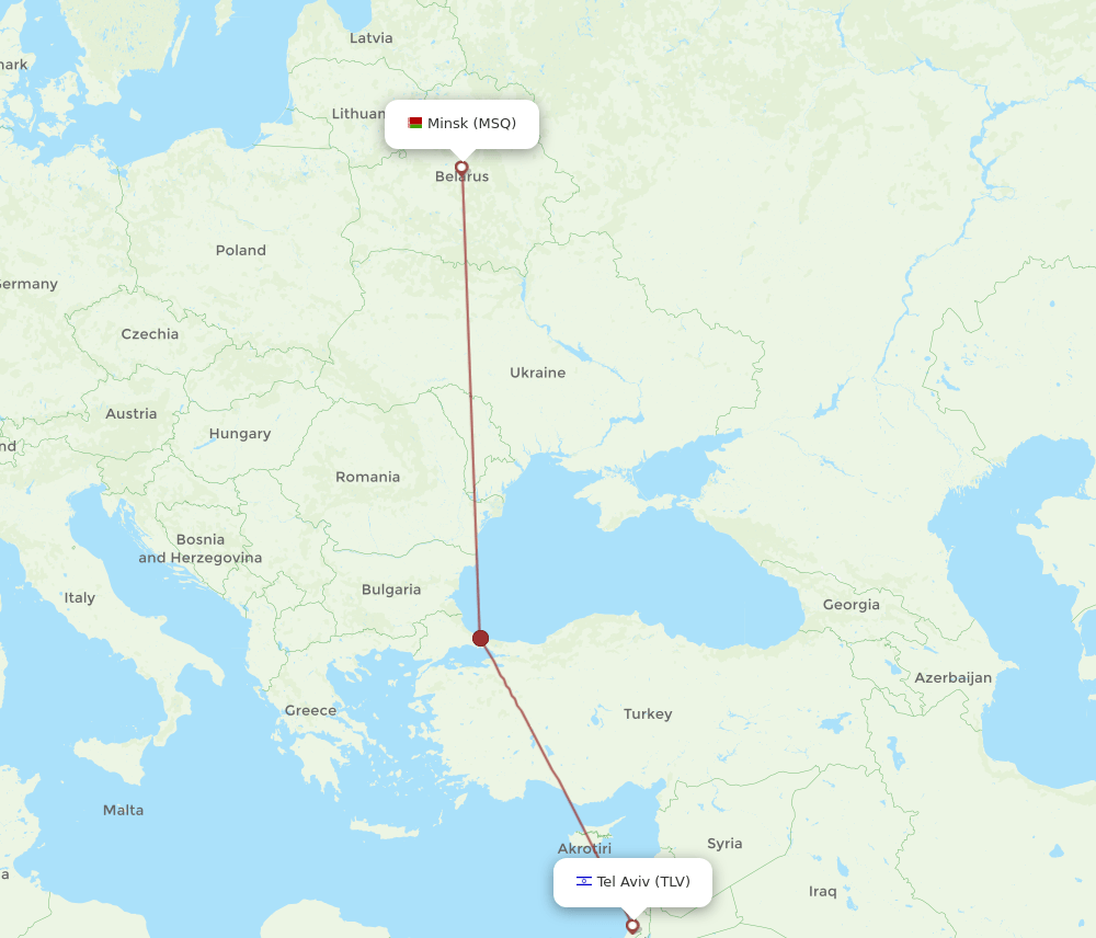 MSQ-TLV flight routes