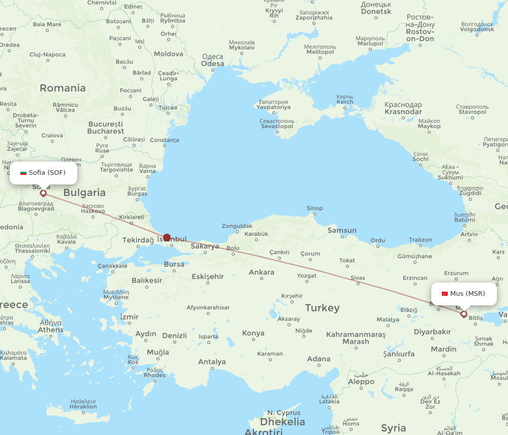 MSR-SOF flight routes