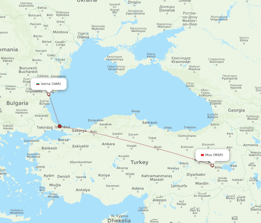 MSR-VAR flight routes