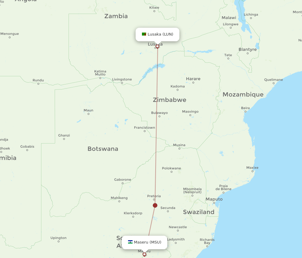 MSU-LUN flight routes