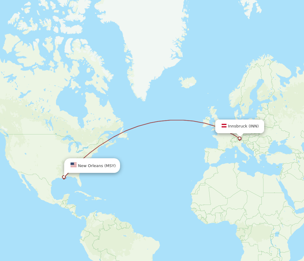 MSY-INN flight routes