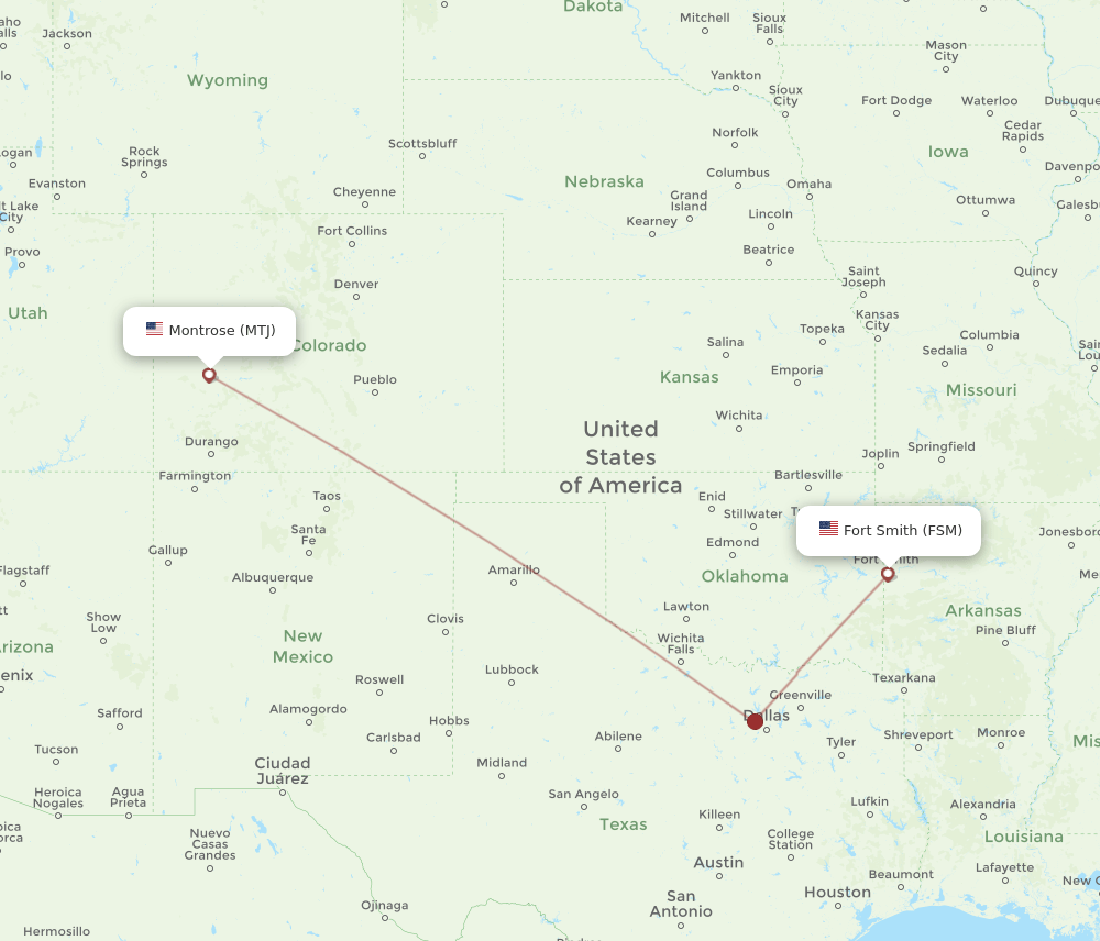 MTJ-FSM flight routes