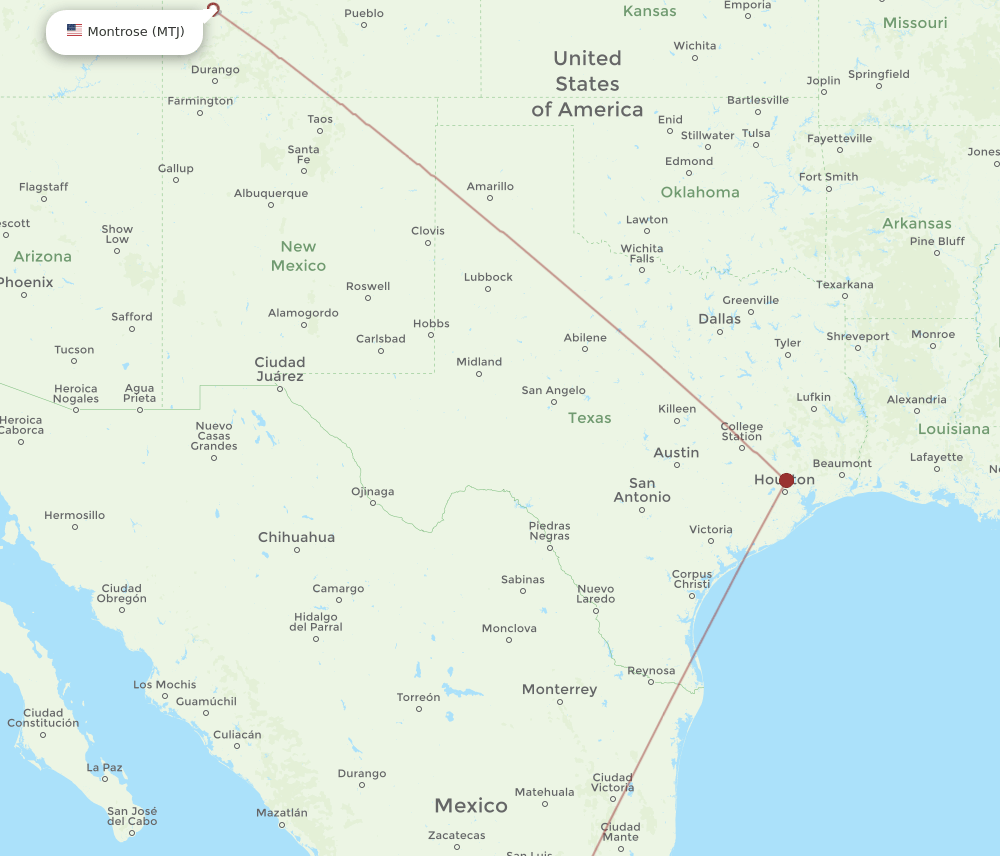 MTJ-MLM flight routes