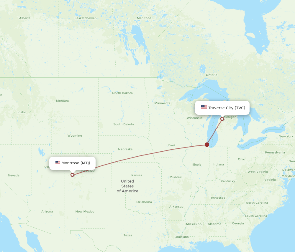 MTJ-TVC flight routes