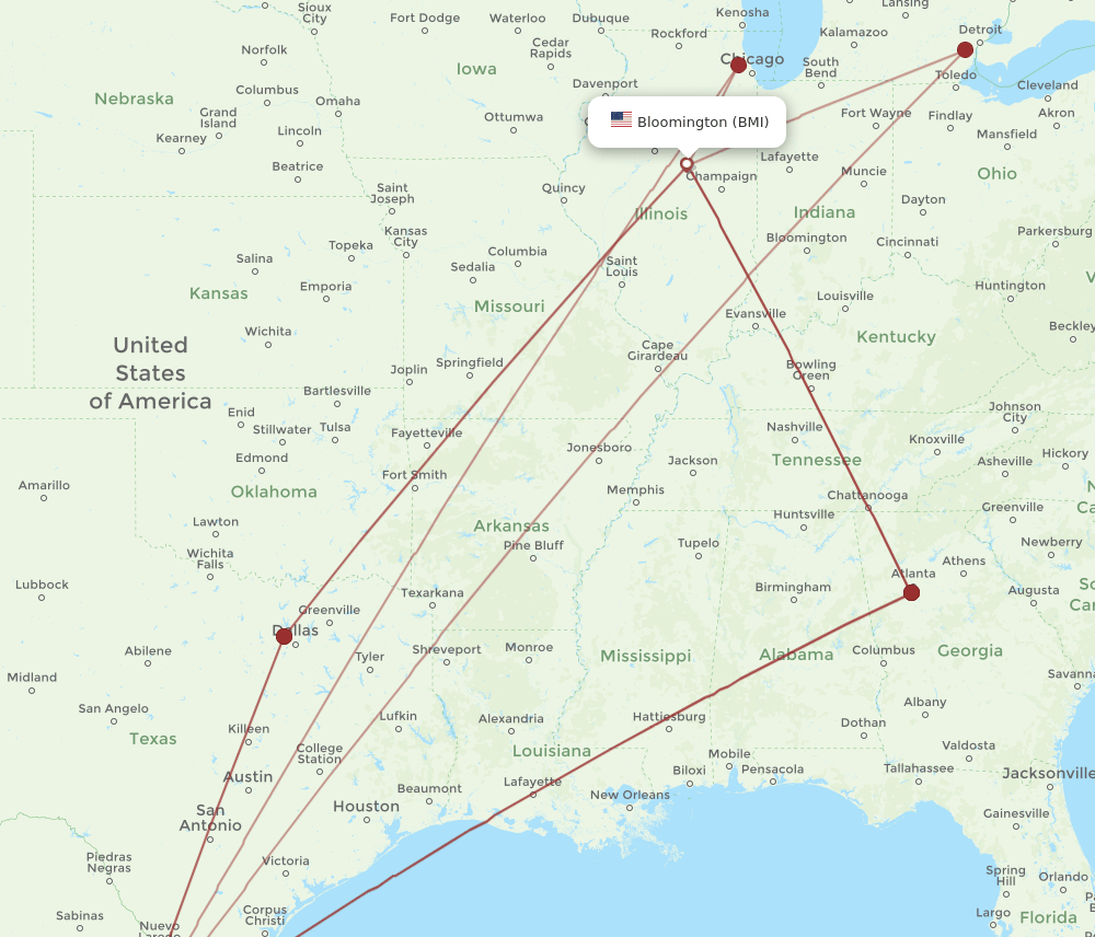 MTY-BMI flight routes