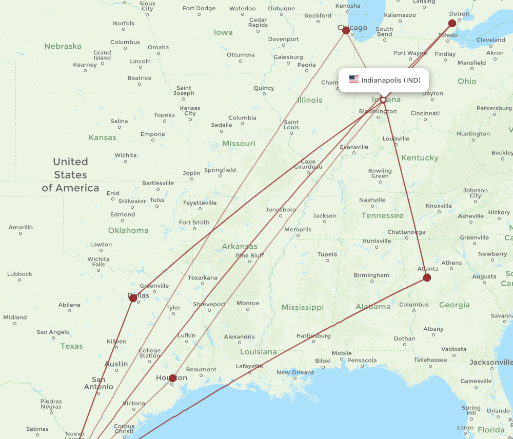 MTY-IND flight routes