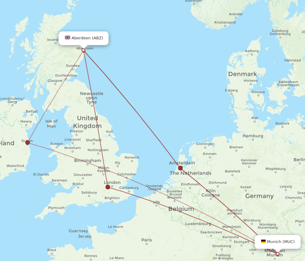 MUC-ABZ flight routes