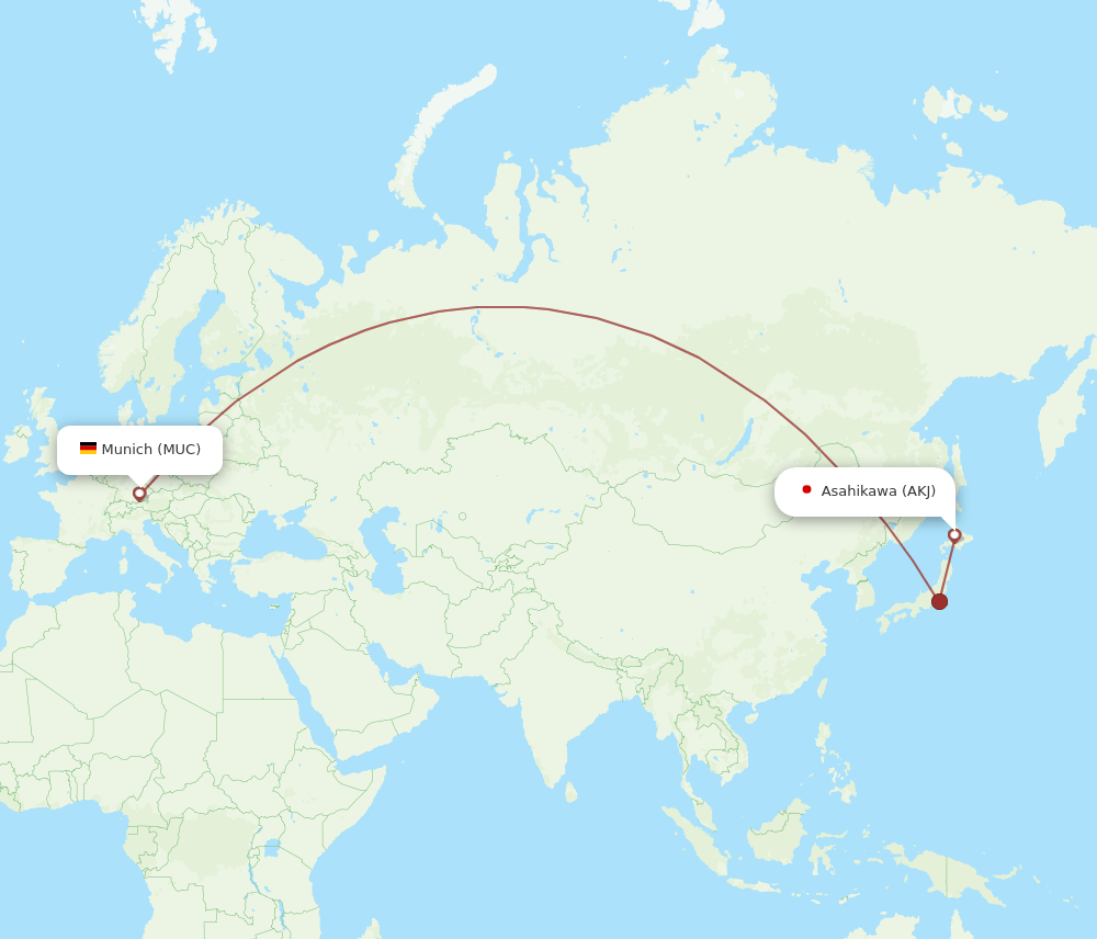 MUC-AKJ flight routes