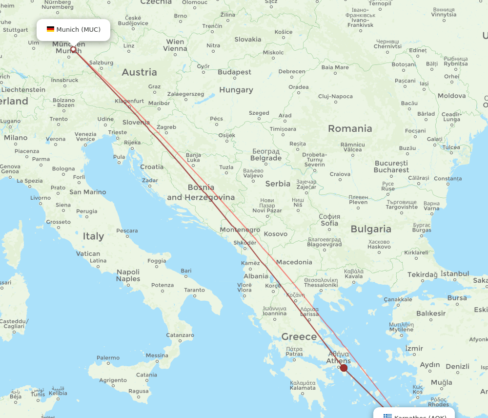 MUC-AOK flight routes