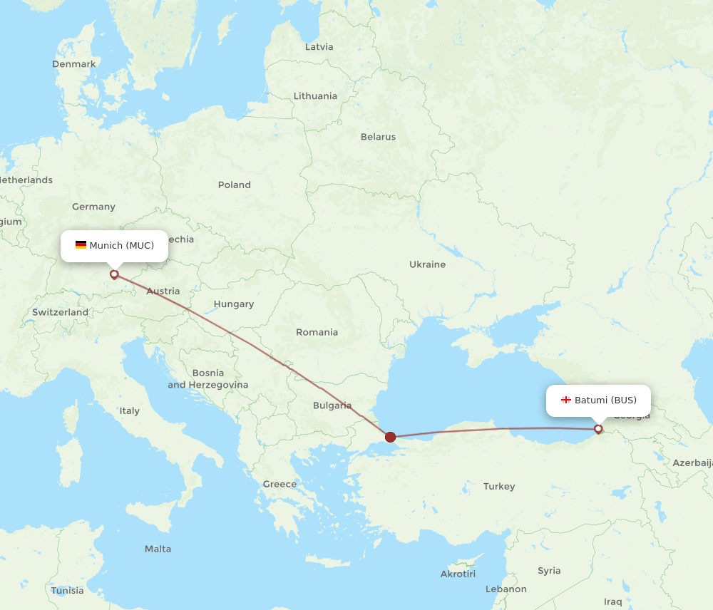 MUC-BUS flight routes