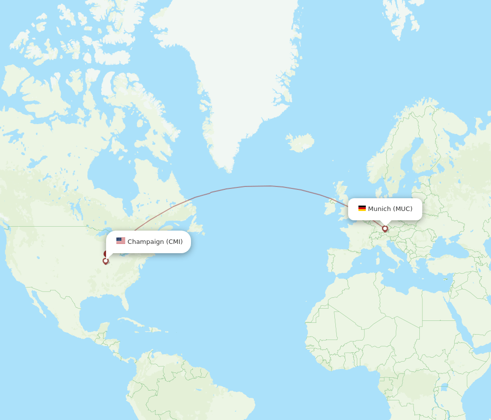 MUC-CMI flight routes