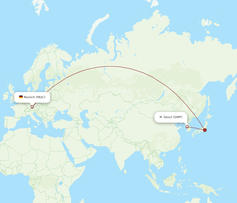 MUC-GMP flight routes