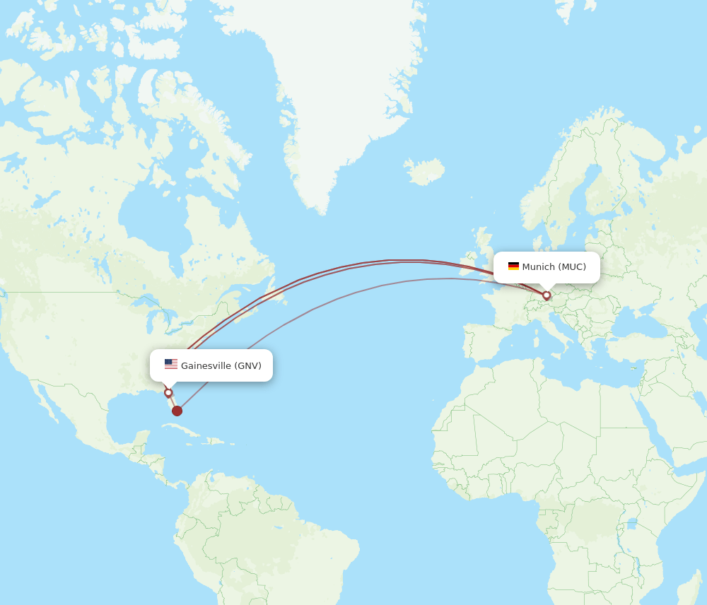 MUC-GNV flight routes